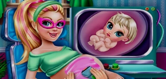 Barbie incinta nell'osservazione
