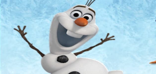 Raccoglie il pupazzo di neve Olaf