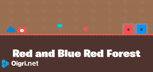 Rosso e blu foresta rosso