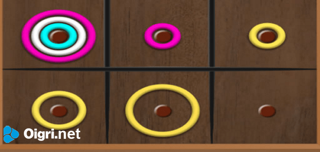 Puzzle con un cerchio colorato