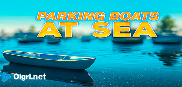 Parcheggio delle barche sul mare